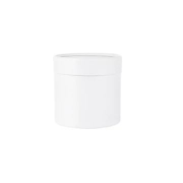 BOX-M1-111 BOX-M1 Virágdoboz henger egyszínű fehér 12,5 cm