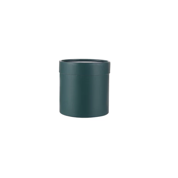 BOX-M1-096 BOX-M1 Virágdoboz henger egyszínű sötétzöld 12,5 cm