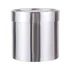 BOX-M2-124 BOX-M2 Virágdoboz henger metál ezüst 12,5 cm