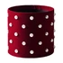 BOX-M6-02 BOX-M6 Gyönggyel díszített bársony bevonatú bordó virágdoboz 21,5 cm